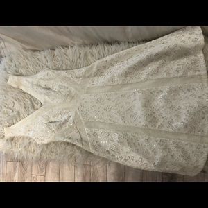White sequin dress